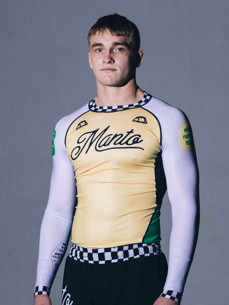 MANTO rashguard CROSS - yellow